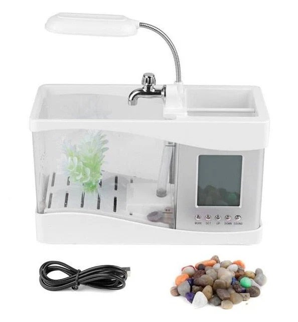 LCD-Uhr Mini Fischtank Aquarium
