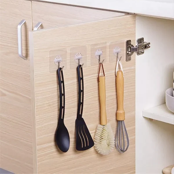10 PCS Transparente Wandhaken