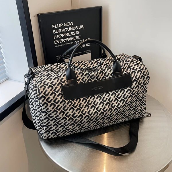 Elegante gemusterte Reise-Duffle