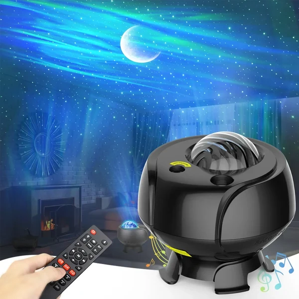 Starfield Galaxy Lautsprecher Lichtprojektor Hover Image