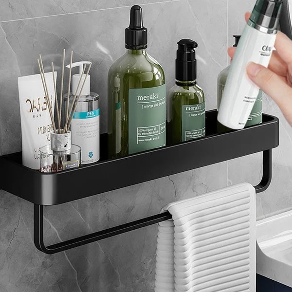 Zeitgenössisches Badezimmer Zubehör Hardware Set Aluminium Badezimmerregal Hover Image