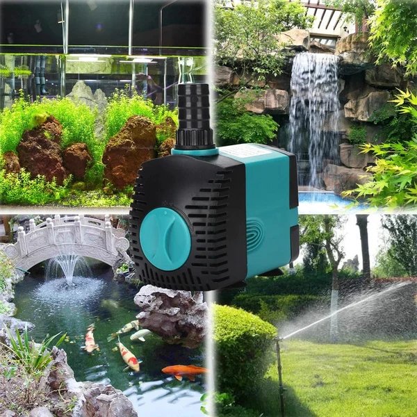 3-60W Ultra-Leise Tauchwasserpumpe Brunnen Fischteich Aquarium Wasserpumpe Filter Fischbecken Brunnenpumpe 220V-240V/110V Hover Image