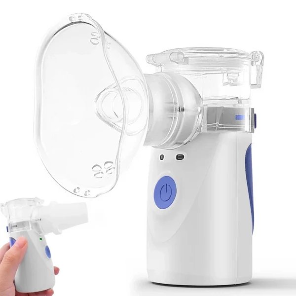 AdemZacht Pro – Tragbarer Mesh-Vernebler mit Ultraschallvibration für Kinder und Erwachsene