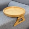 Bamboo Sofa Armlehne Clip-On runder Tablett
