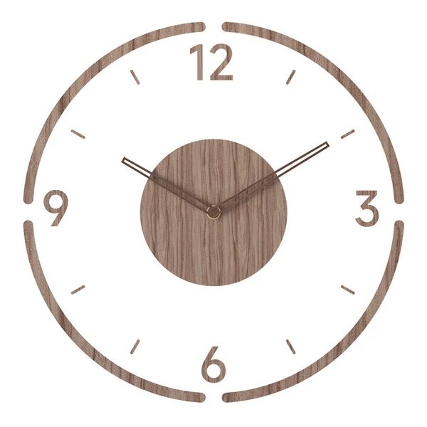 Nordic Einfachheit in einer Holz Uhr