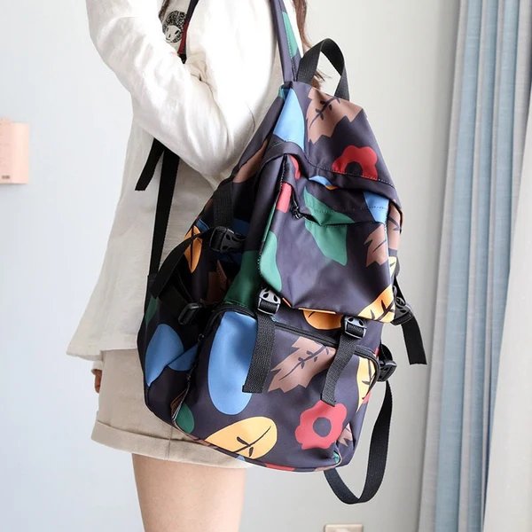 Blumenmuster Outdoor-Rucksack