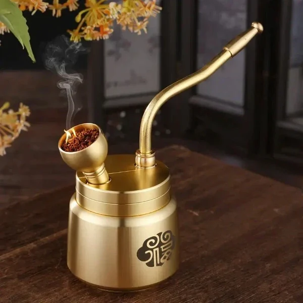 Artisan Brass Pipe Aromatherapie Räuchergefäß