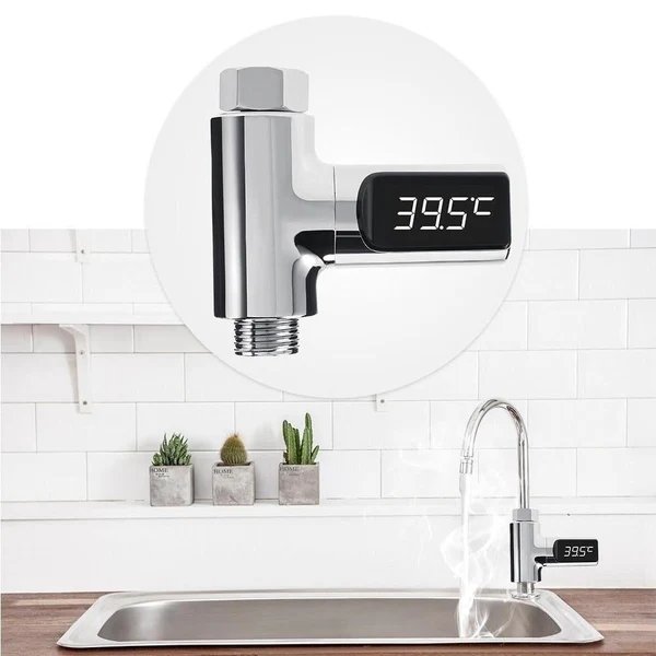 Digital Selbstbetriebenes Duschthermometer