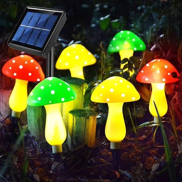 Zeitgenössische kreative wasserdichte Solar-Pilz-Kunststoff-LED-Landschaftsbeleuchtung Außenlichter für den Garten