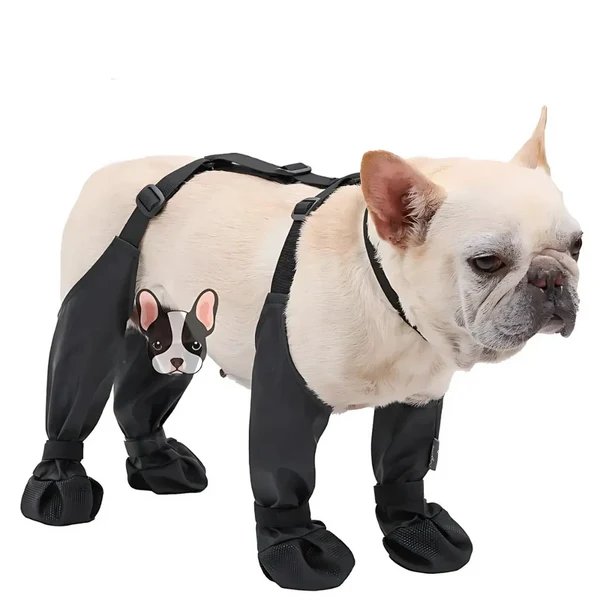 Hunde-Hosenträgerschuhe mit vollständiger Abdeckung und rutschfester Sohle