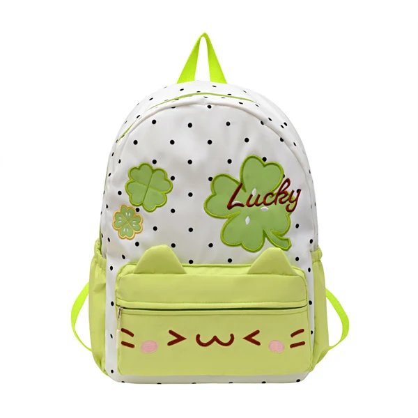 Verspielt Punkte Katze-Themen Rucksack
