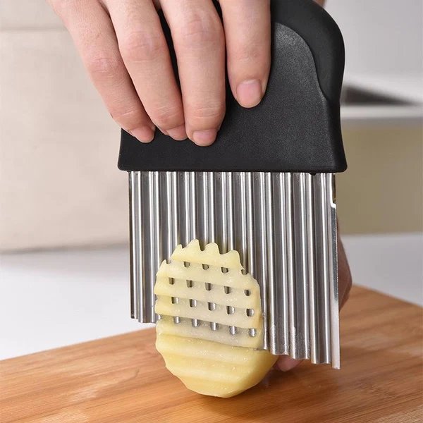 Wavy Blade Pommes Frites Schneider aus Edelstahl