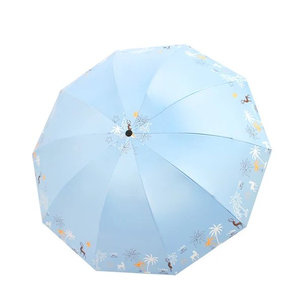Damen Faltbarer Regenschirm mit tierischem Motiv