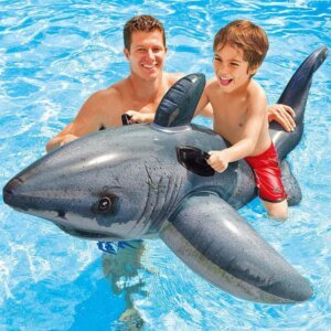 Damen Aufblasbarer Haifisch-Schwimmring