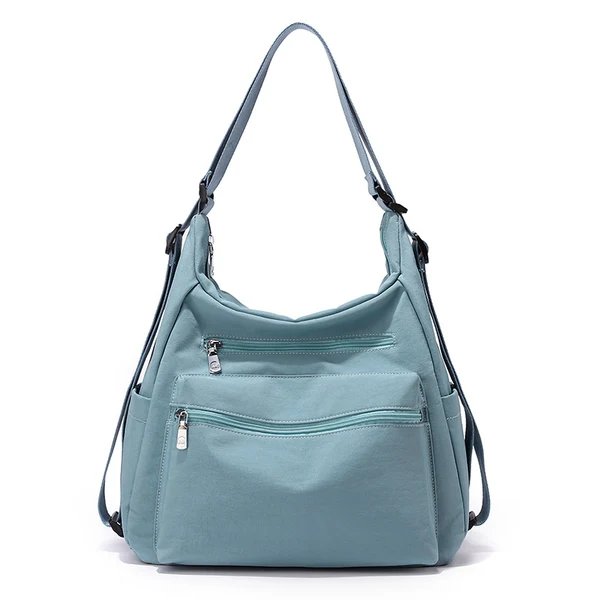 Multi-Reißverschluss Freizeit Schultertasche