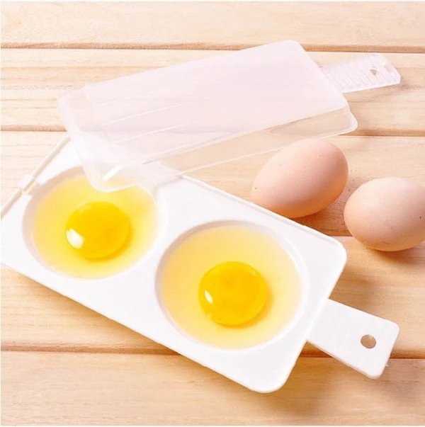 Zwei Eier Mikrowelle Omelette Kocher Pfanne Kocher Omelette Eier Dampfgarer