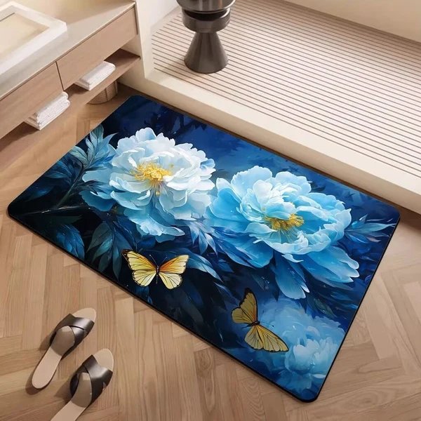 Künstlerischer floral gemusterter Teppich