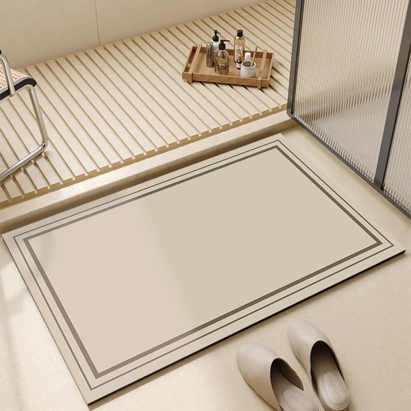 Elegante strukturierte Badematte