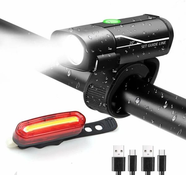 Wiederaufladbares Fahrrad Sicherheitslicht Hover Image