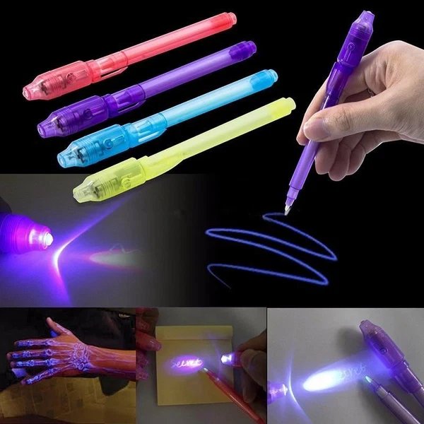 SecretTxt - 2 in 1 UV Schwarzlicht Unsichtbare Tinte Stift