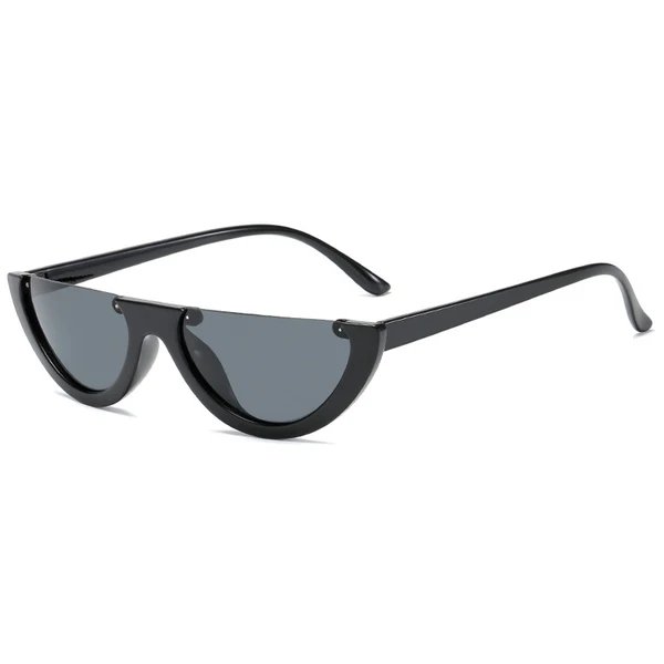 Damen modische Cat-Eye-Sonnenbrille mit transparentem Rahmen