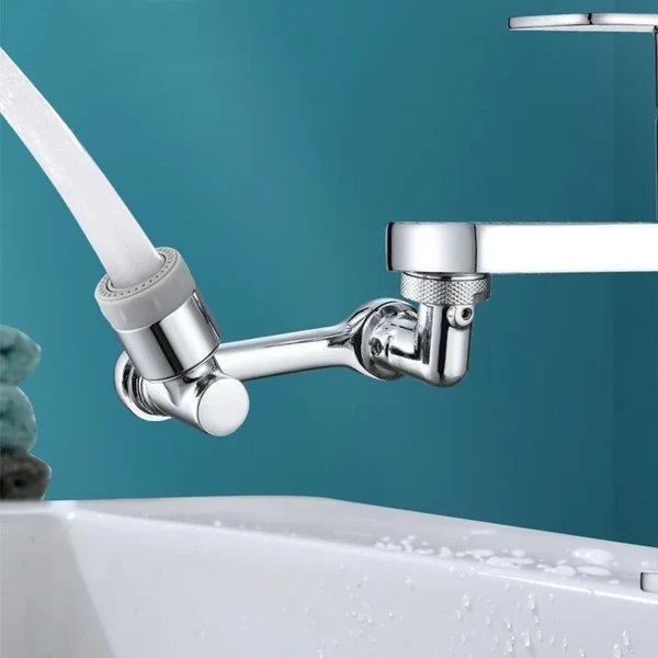 AquaFlex Wasserhahn Verlängerung – 1080° drehbare Wasserstrahl Aufsatz