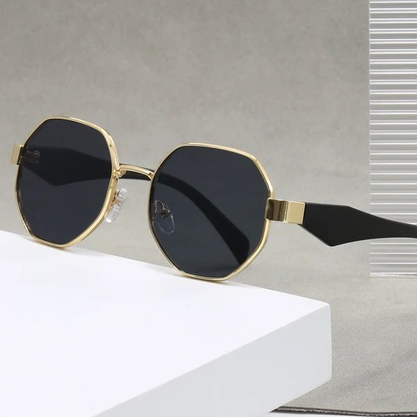 Damen modische Sonnenbrille mit hochwertigem rechteckigem Rahmen und UV-Schutz