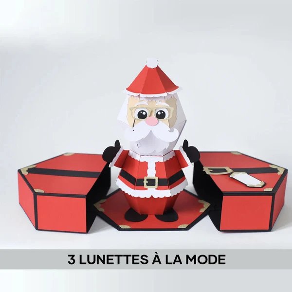 3D Pop-Up Karte für den Weihnachtsmann Streich