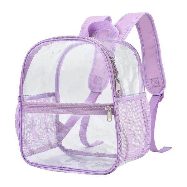 Unisex durchsichtiger Rucksack mit funktionalem Design und mehreren Fächern