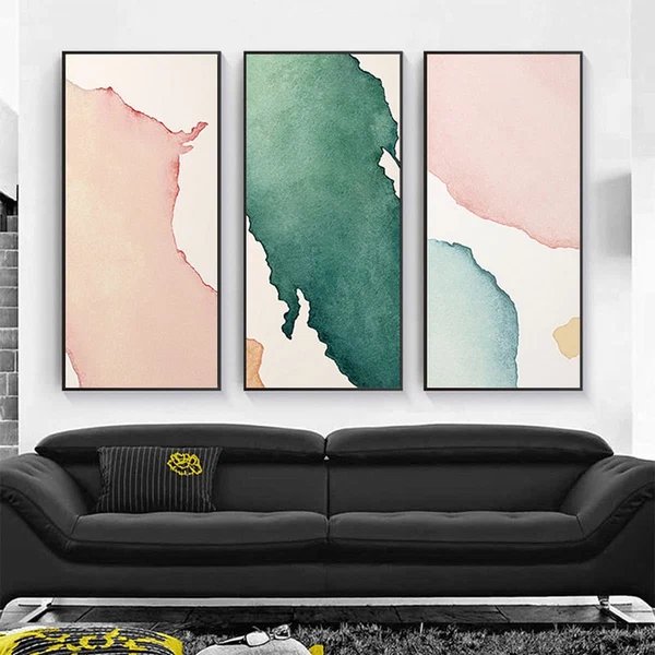 Abstraktes Aquarell – Leinwandbild