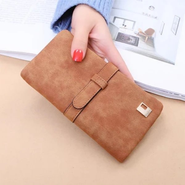 Lange doppelte Klappbrieftasche für Frauen