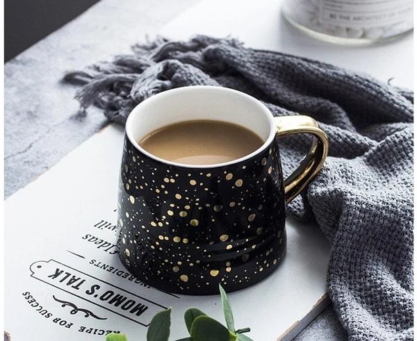 Gesprenkelte Glitzer Tasse