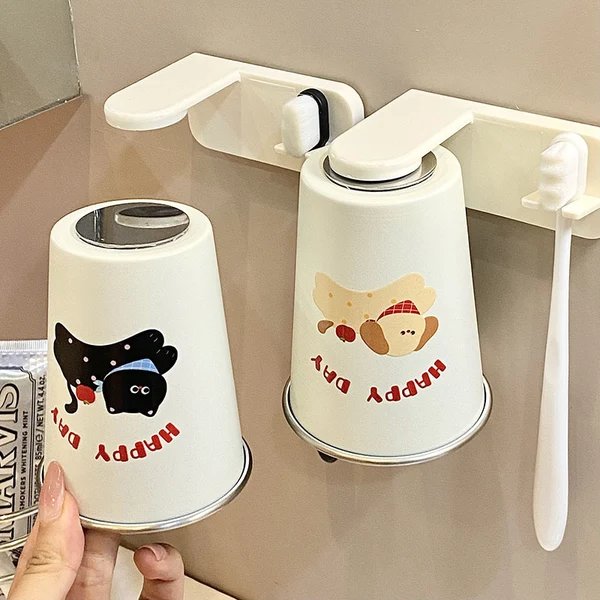 Edelstahl Trinkbecher mit Fröhlichem Hunde-Design