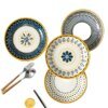 Handbemaltes Porzellanteller-Set – elegant und dekorativ | Perfekt für den Alltag und besondere Anlässe
