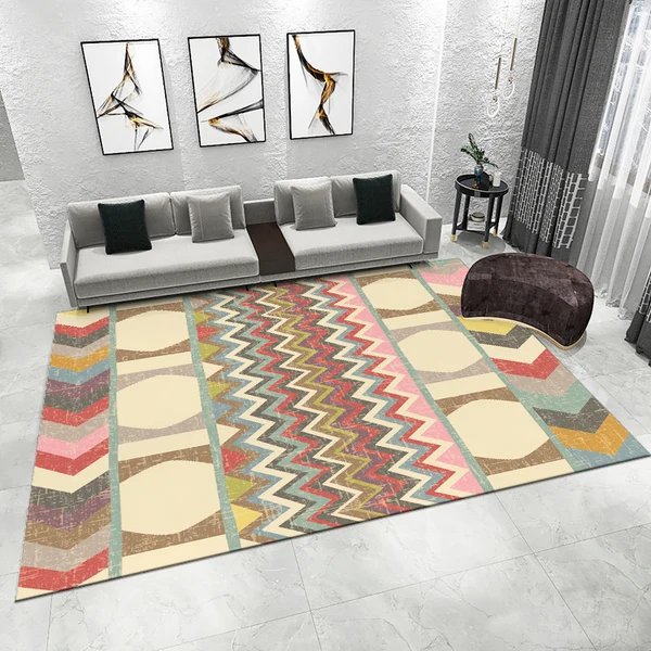 Geometrisch gemusterter Teppich