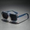 Damen Sonnenbrille im modernen urbanen Design mit breitem Rand