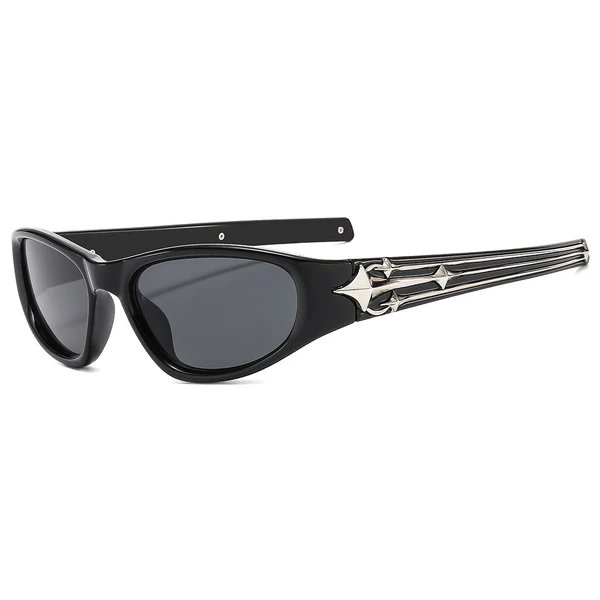 Damen stylische Sportsonnenbrille mit modischem Rahmen und UV-Schutz