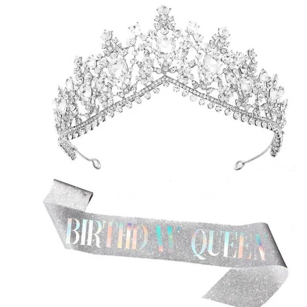 Damen Krone und Sash-Set Hover Image