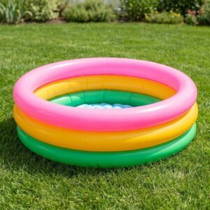 Damen aufblasbares Planschbecken mit buntem Meeresdesign