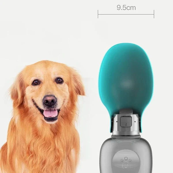 800ml Tragbare Hundewasserflasche für kleine, mittelgroße, große Hunde im Freien, Reise-TRINKSCHÜSSEL, Welpen, Katzenfütterer, Haustier-Labrador-Zubehör Hover Image
