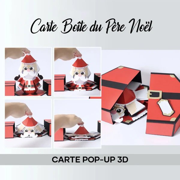 3D Pop-Up Karte für den Weihnachtsmann Streich Hover Image