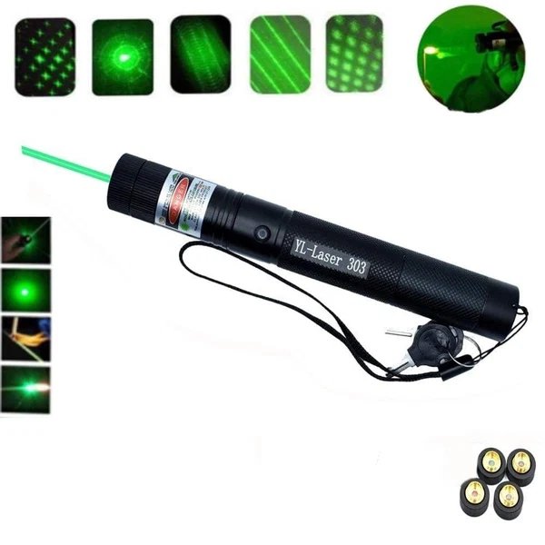 Hochleistungs-Laserpointer 303 | Leistungsstarker grüner Strahl für lange Distanzen