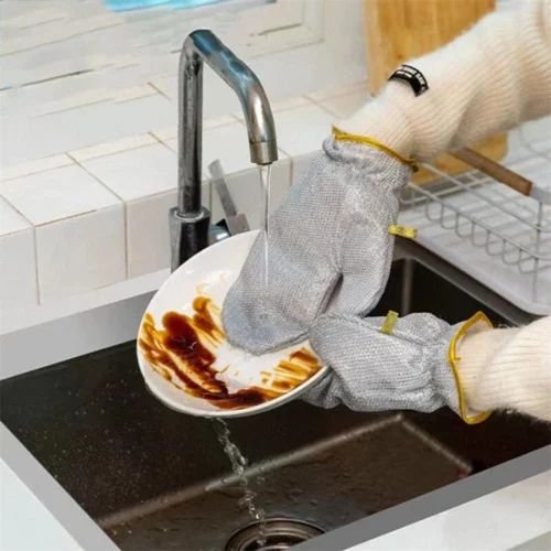 Draht Geschirrspülhandschuhe (Packung mit 2)
