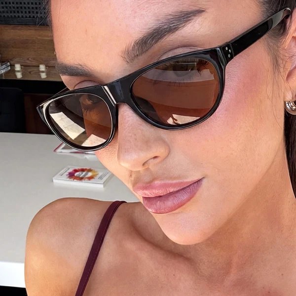 Damen modische optische Brille mit elegantem Katzenaugen-Design