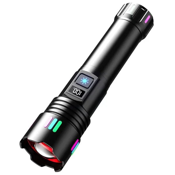 Hochleistungs-Wiederaufladbare LED-Taschenlampe mit einstellbaren Modi