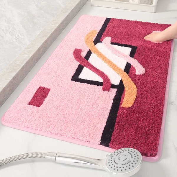 Abstraktes Design Badteppich