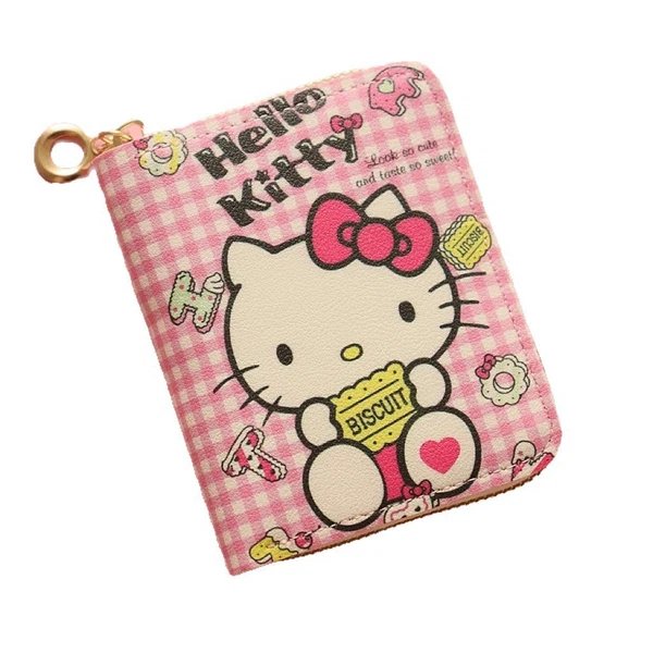 Hello Kitty-Themen-Reißverschluss-Geldbörse Hover Image