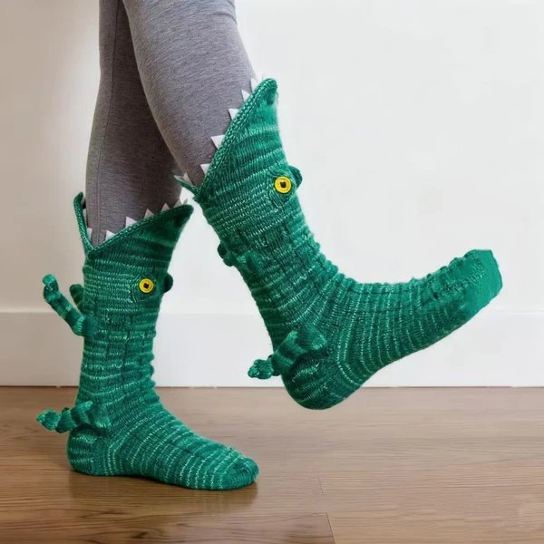 Damen Kuschelige Plüschsocken mit verspieltem Fischdesign