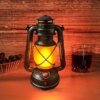 RetroGlow Laterne – Vintage LED Laterne mit Flammenlichteffekt