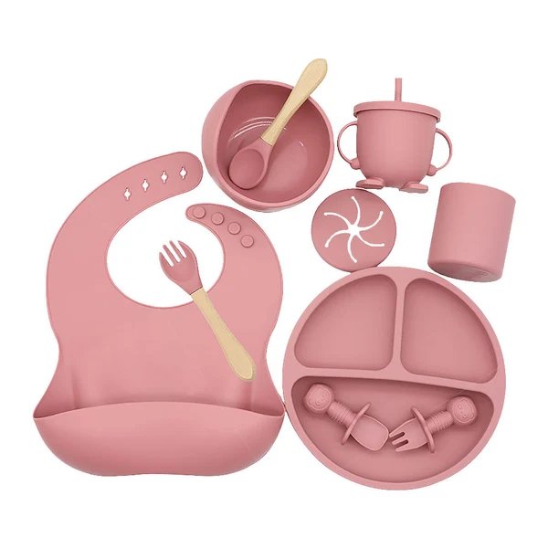 Silicone Baby Feeding Tableware Set